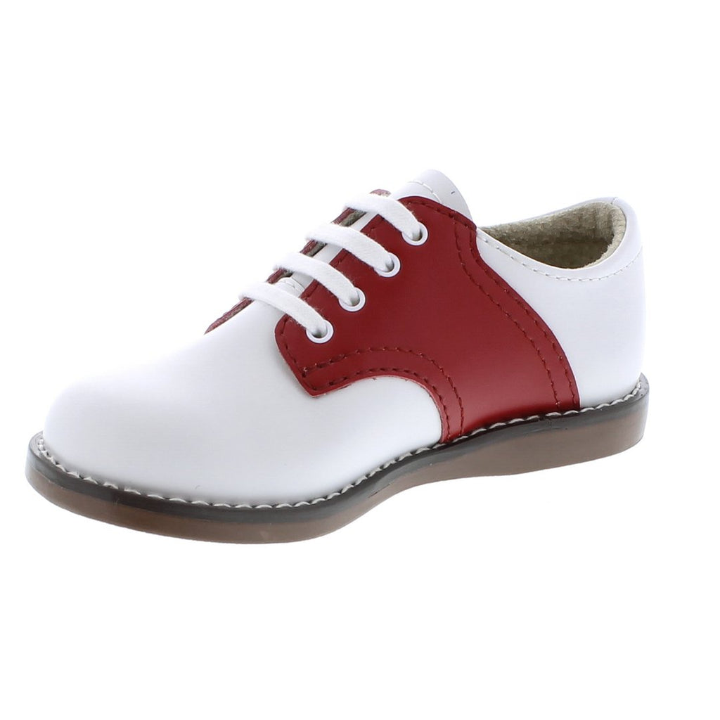 FootMates Cheer Oxford-Classic White & Royal Red