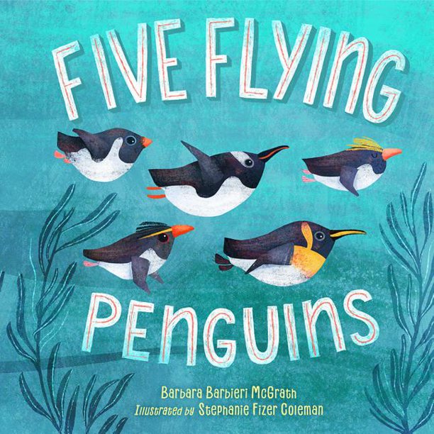 Five Flying Penguins Hardcover Book