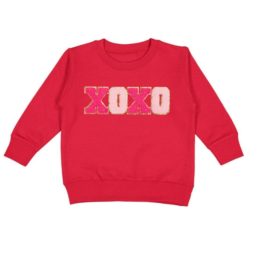XOXO Patch Valentine's Day Sweatshirt -Kid's Valentine's Day: 5/6Y