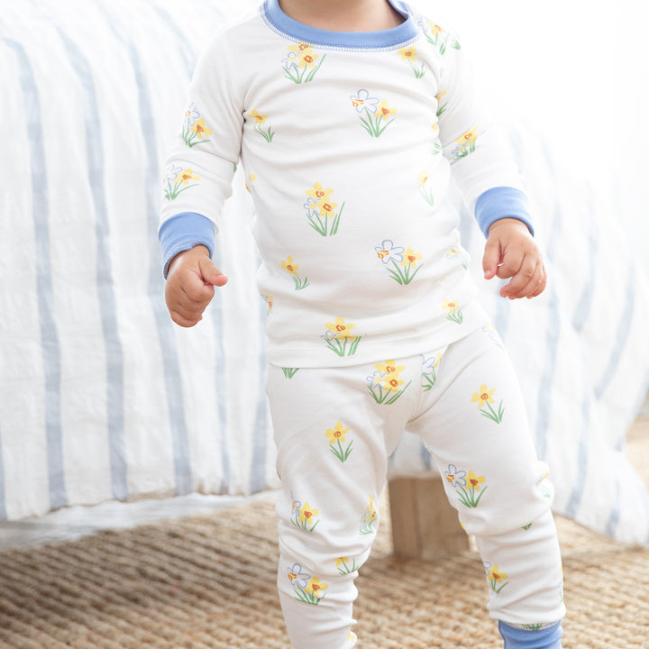 Happy Daffy Pima Jammies 2-Piece Set