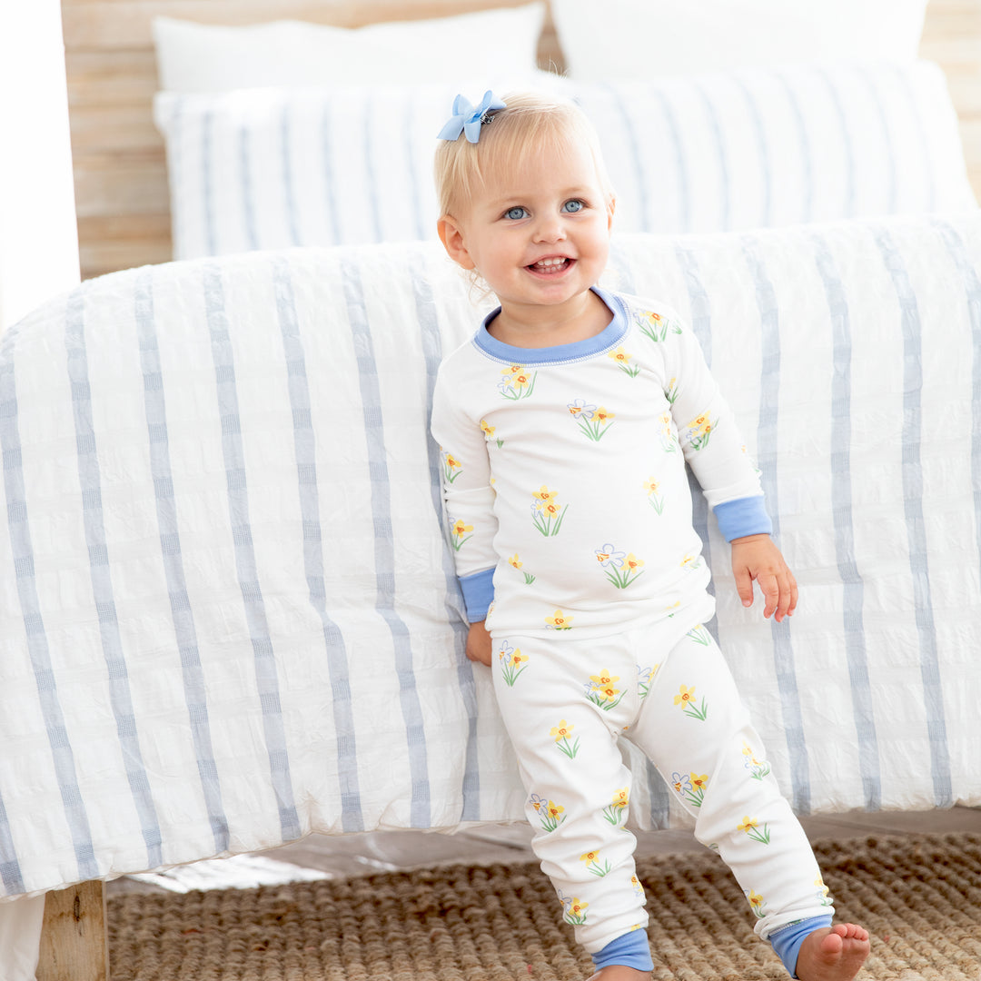 Happy Daffy Pima Jammies 2-Piece Set