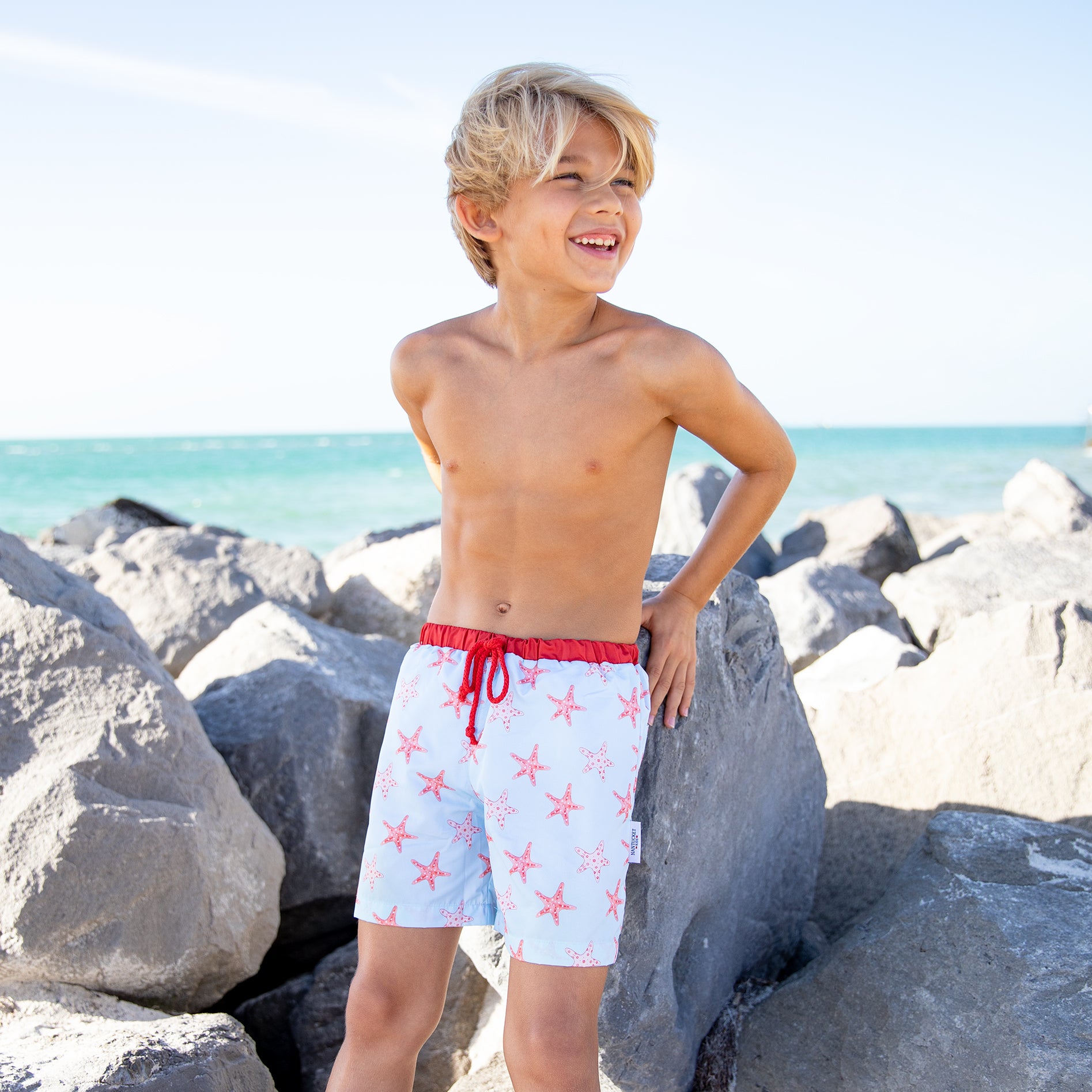 Starfish Swim Trunks - Nantucket Kids