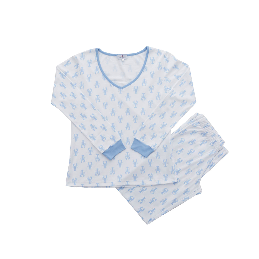 Women's New England Lobster Pajamas 2-Piece Set
