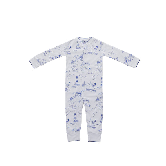 Nantucket Toile Pima 1-Piece