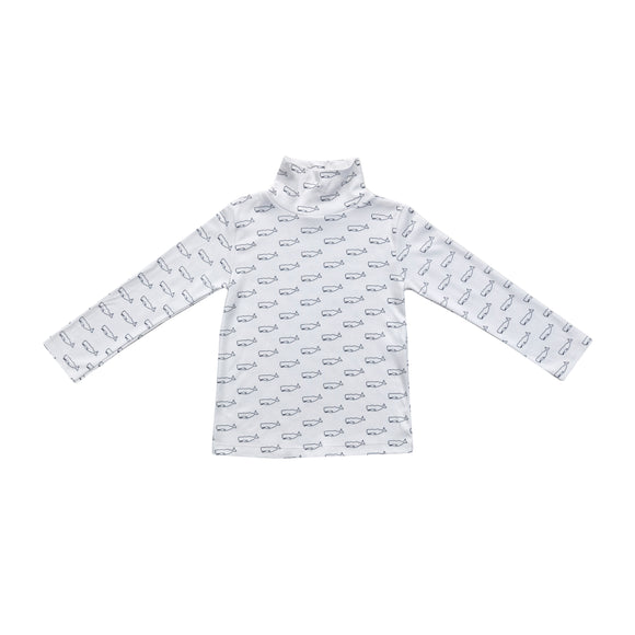 Whale Watch Pima Turtleneck