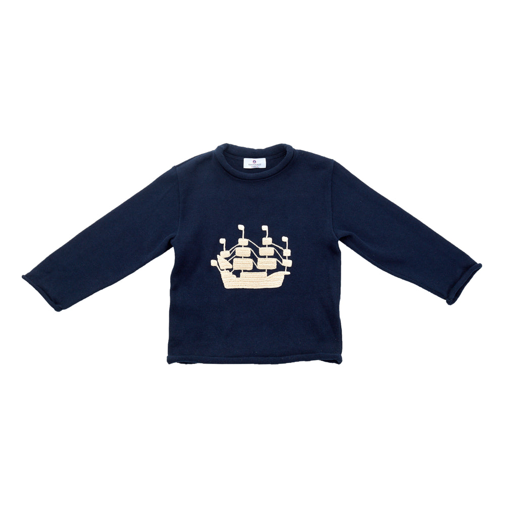 Tall Ship Roll Neck Sweater