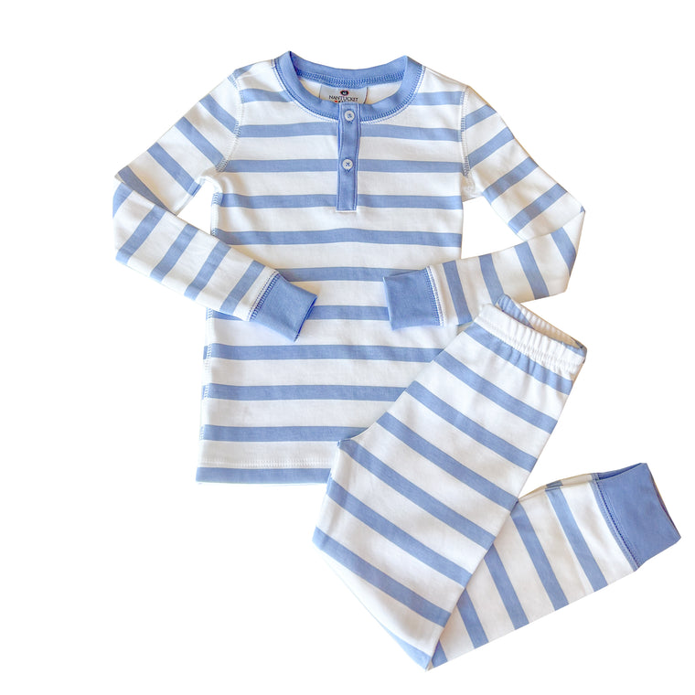 Portside Pima Jammies 2-Piece Set-Ultramarine Stripe