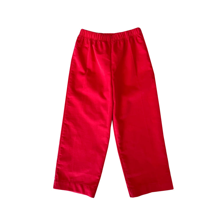 Cisco Trousers-Royal Red Corduroy