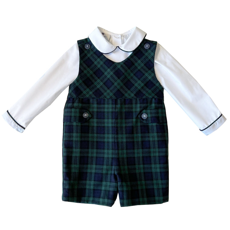 Sawyer Shortall and Shirt Set-Blackwatch Plaid