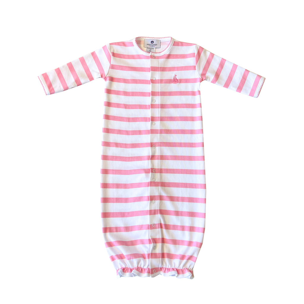 Portside Stripe Convertible Gown-Pocomo Pink