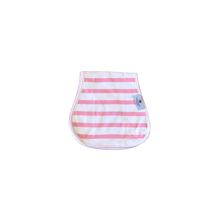 Over The Shoulder Burp Cloth-Pocomo Pink Stripe