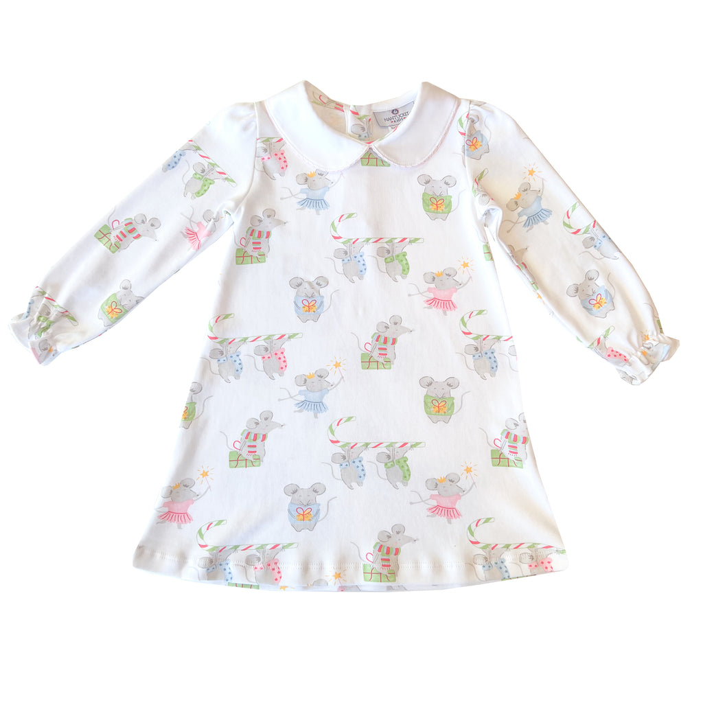 Holiday Mice Pima Play Dress