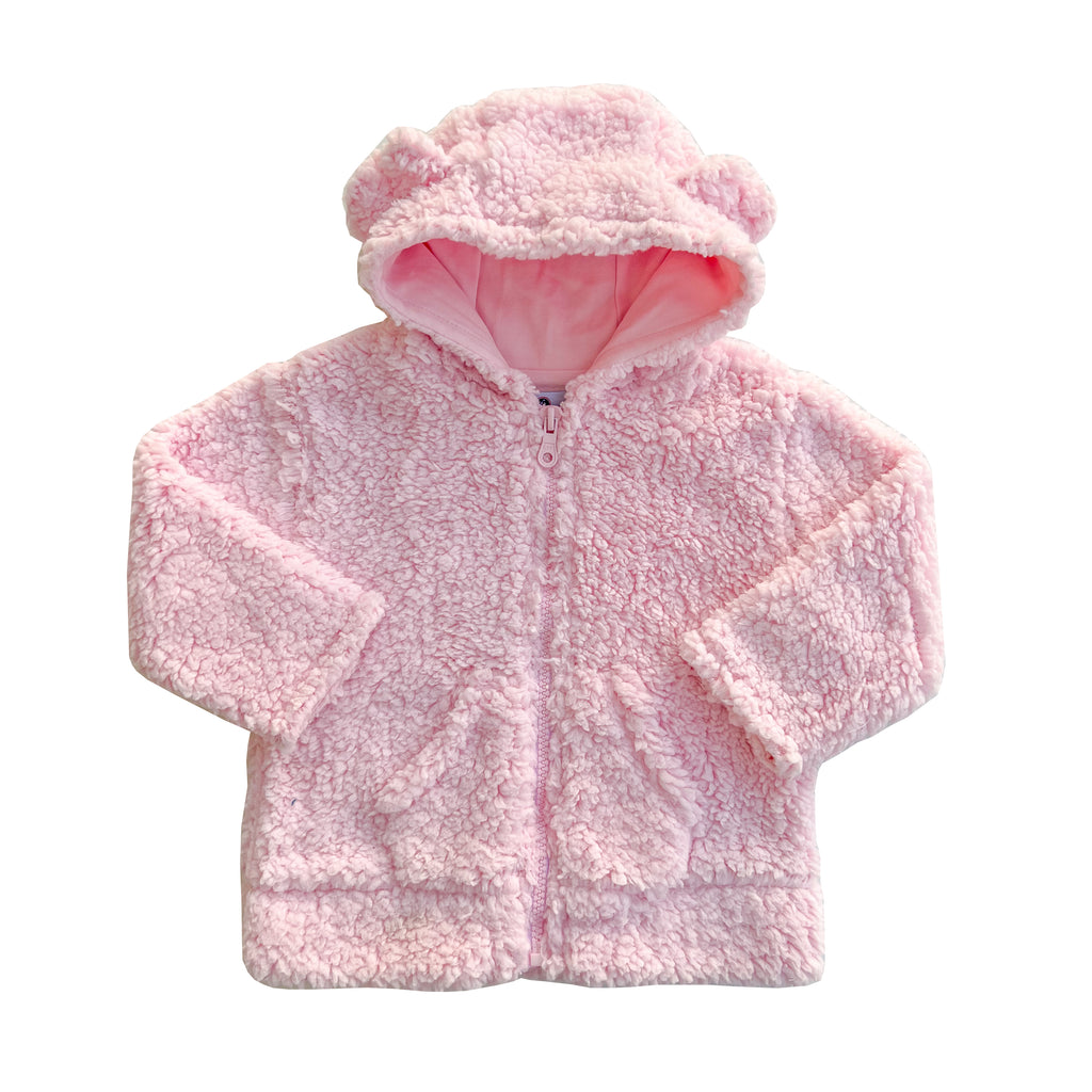 Sherpa Plush Teddie Jacket-Primrose