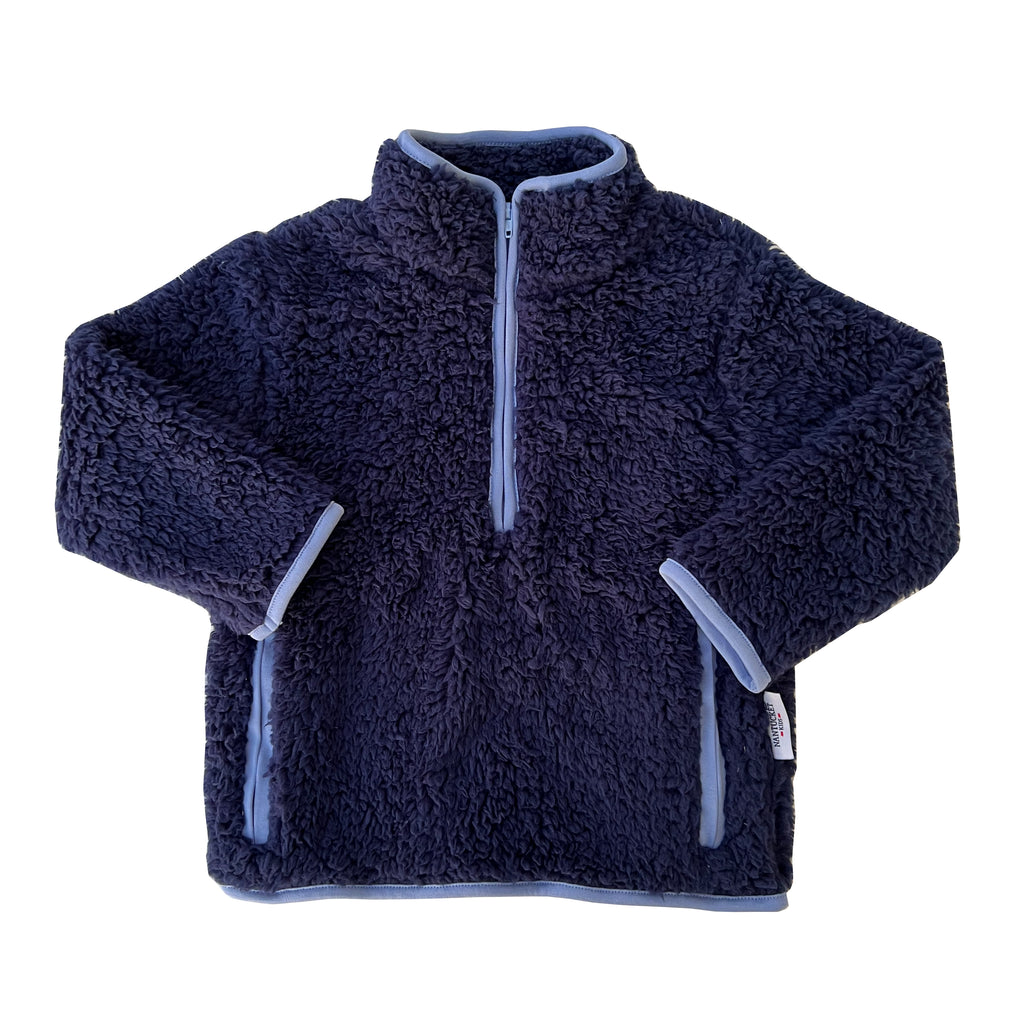 Sherpa Plush Jacket-Nautical Navy