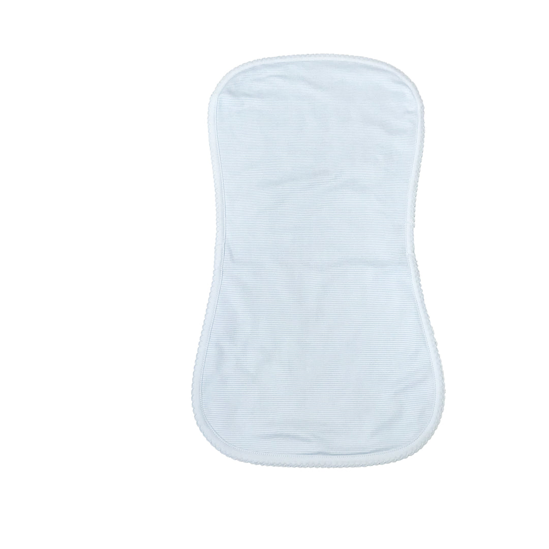Over The Shoulder Burp Cloth-Blue Stripe