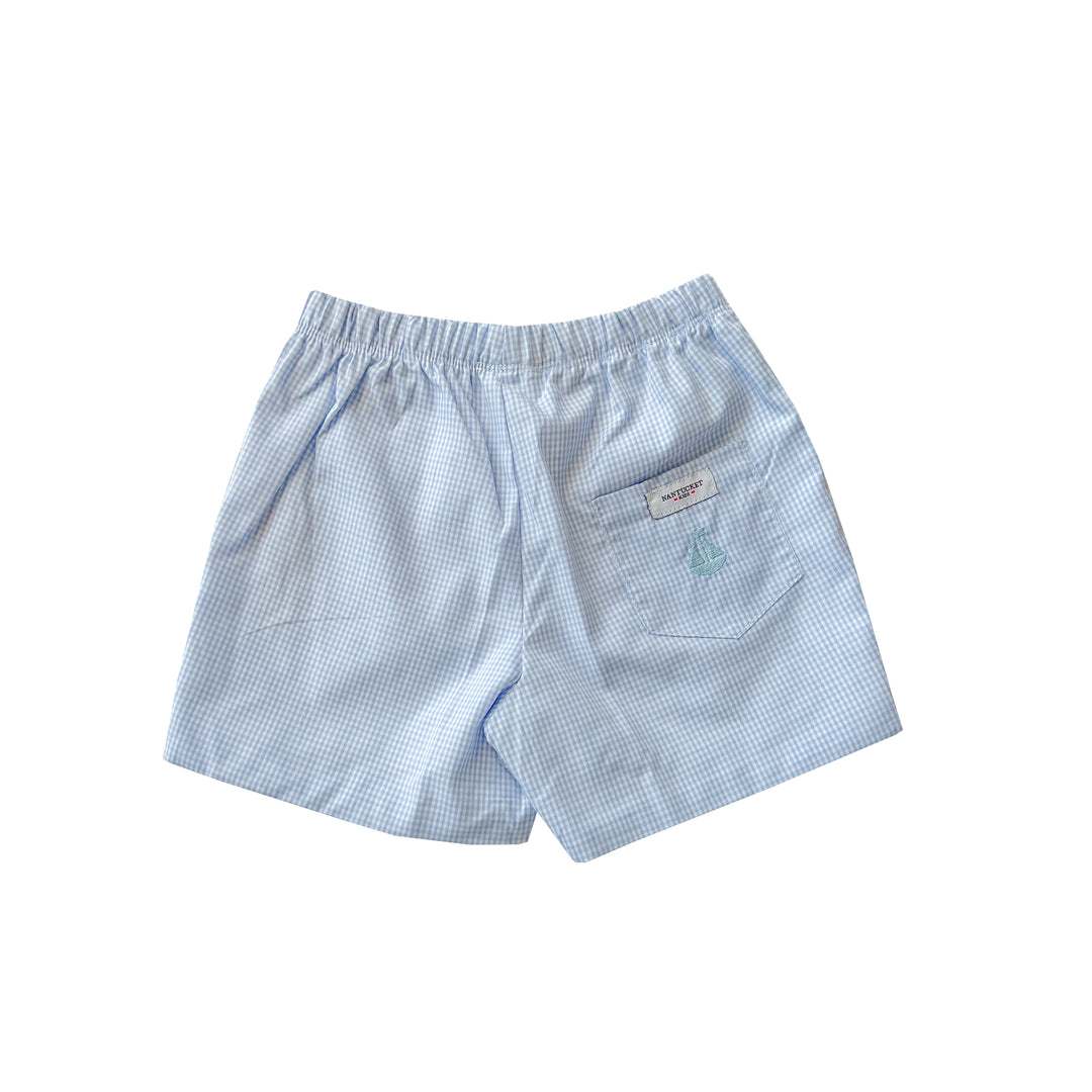 Cisco Shorts-Chatham Bars Blue Microcheck