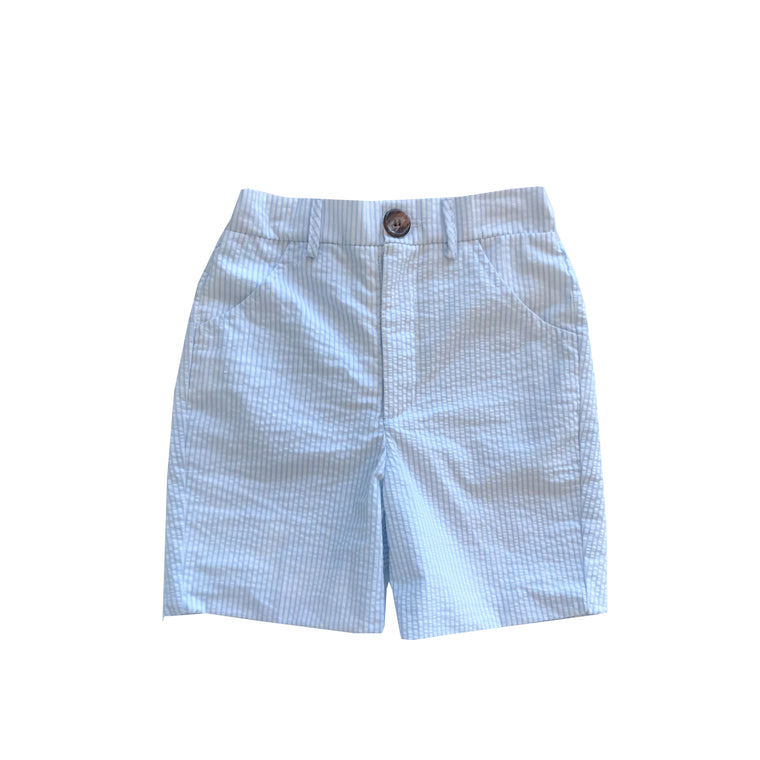 Hinckley Shorts-Blue Seersucker