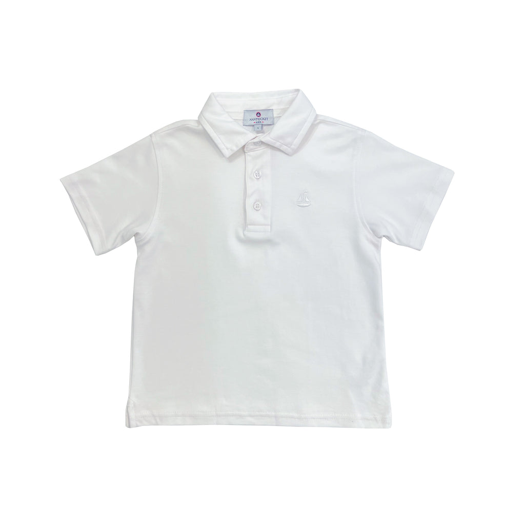 Set Sail Pima Polo-Classic White
