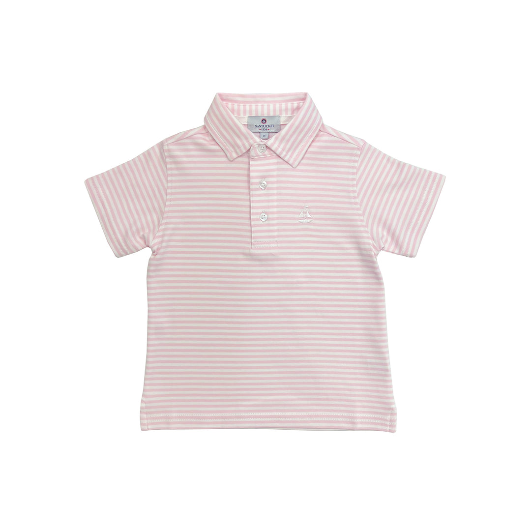Set Sail Pima Polo-Primrose Stripe