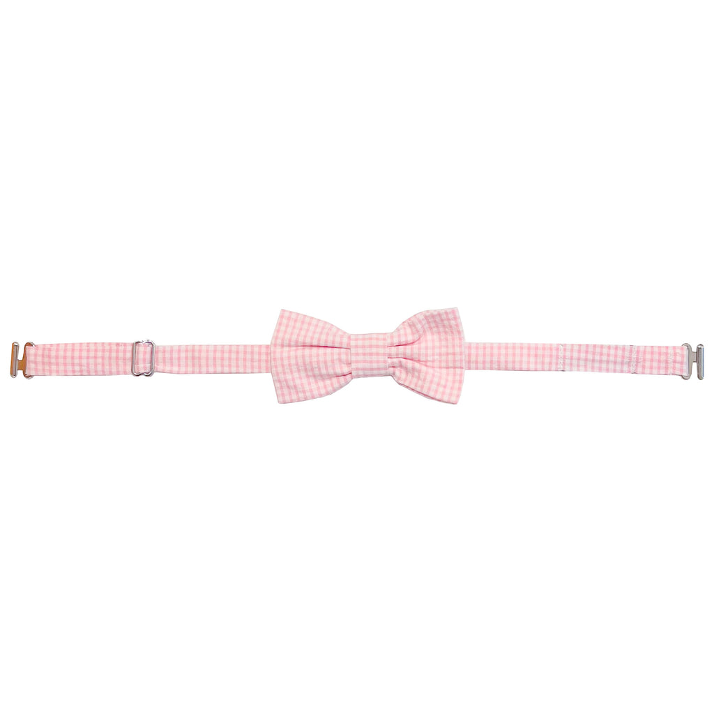 Beau's Bow Tie-Pink Seersucker Check