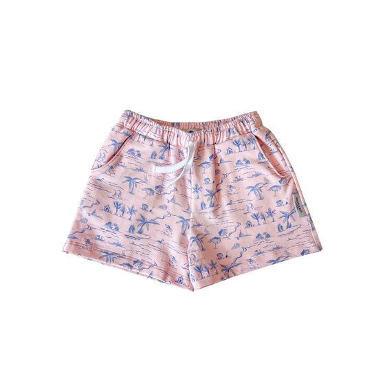 French Terry Play Shorts-Tide Toile