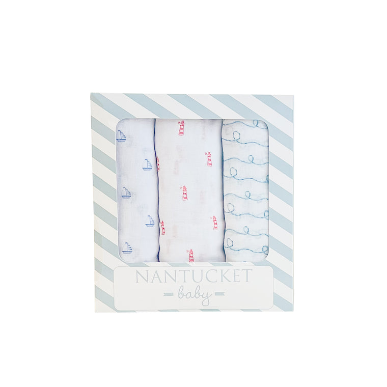 Nantucket Swaddle Blanket Set