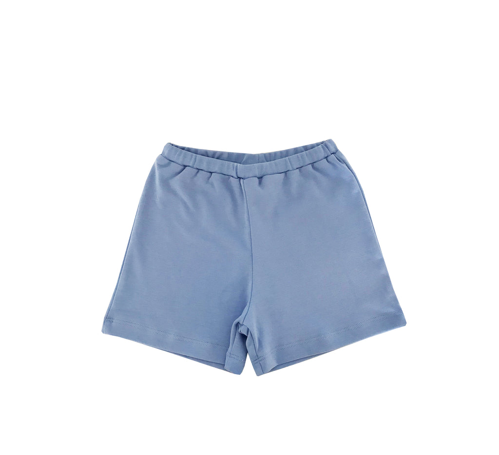 Pima Play Shorts-Periwinkle