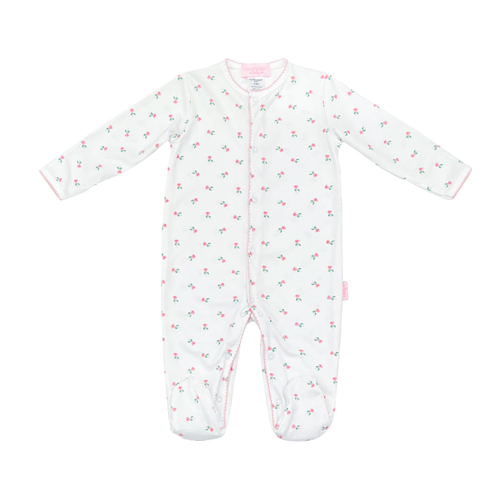 Beach Rose Pima Footed Romper