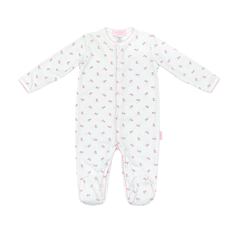 Beach Rose Pima Footed Romper