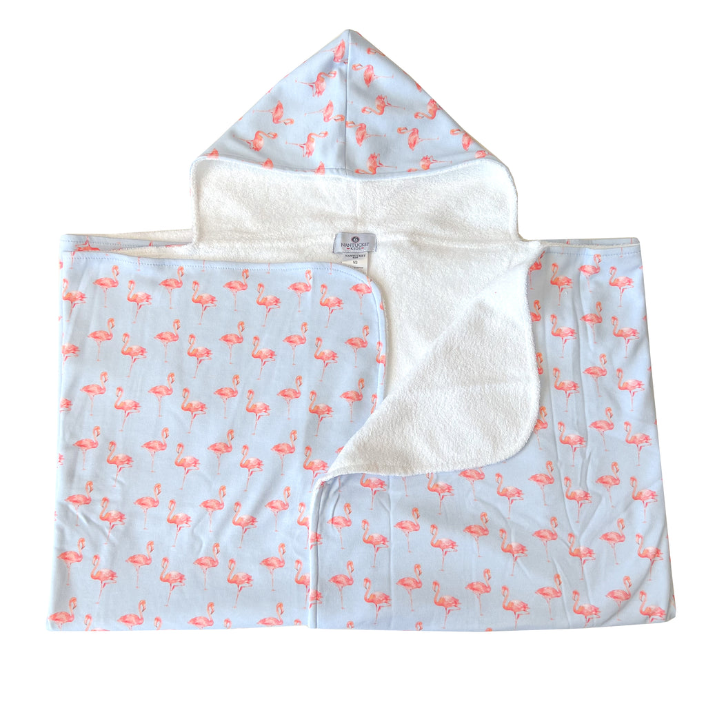 Oversized Hooded Towel-Flamingo