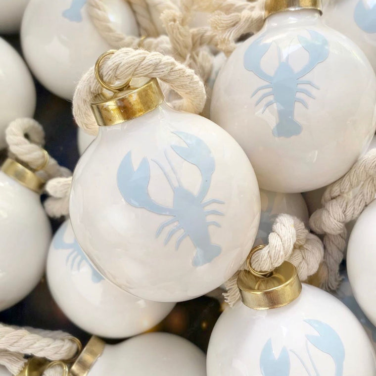 Lobster Holiday Ornament-Blue