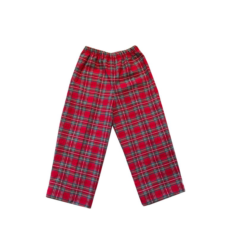 Prep Pants-Seersucker Holiday Tartan