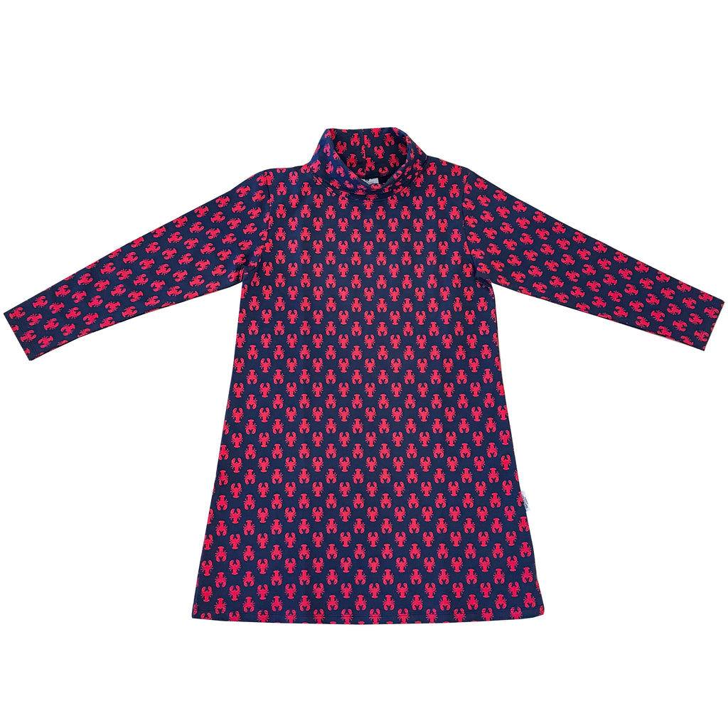 Womens New England Lobster Turtleneck Dress