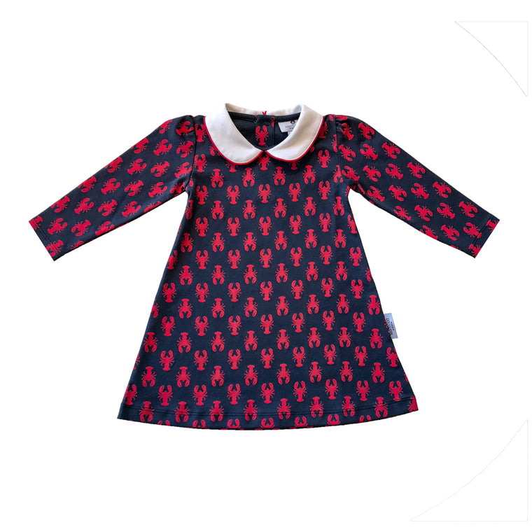 Pima Play Dress-New England Lobster