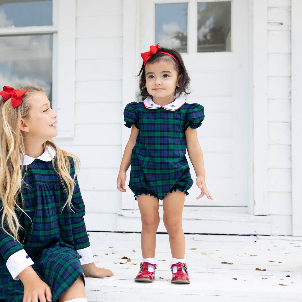 Joy Bubble-Hunter and Navy Tartan