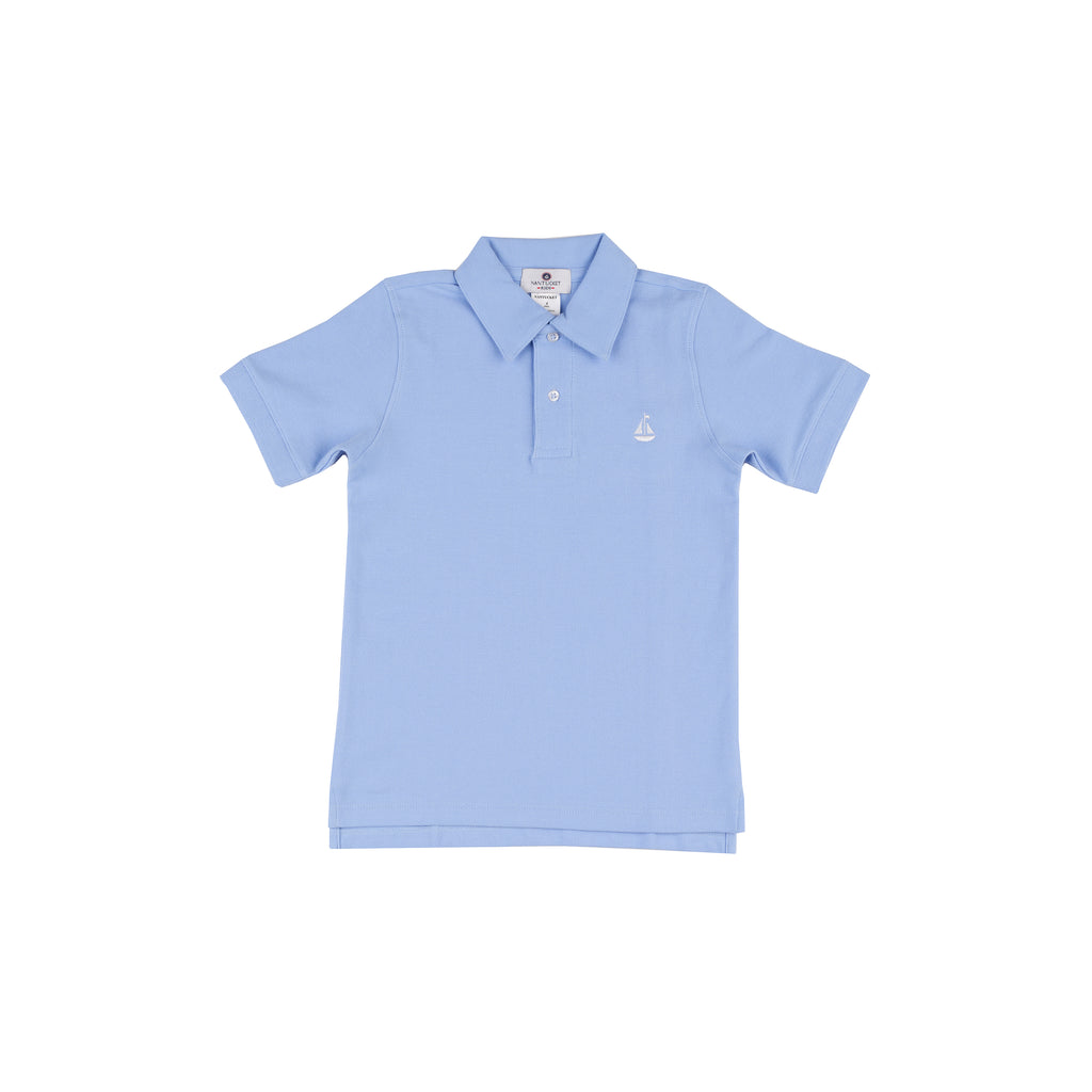 Set Sail Pique Polo-Blue Marlin