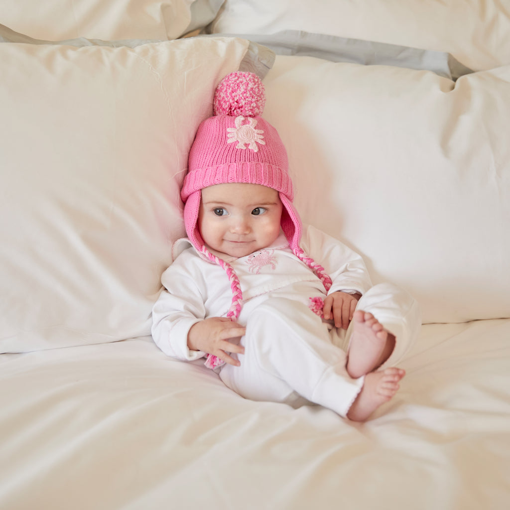 Crab Pom Pom Hat-Watermelon