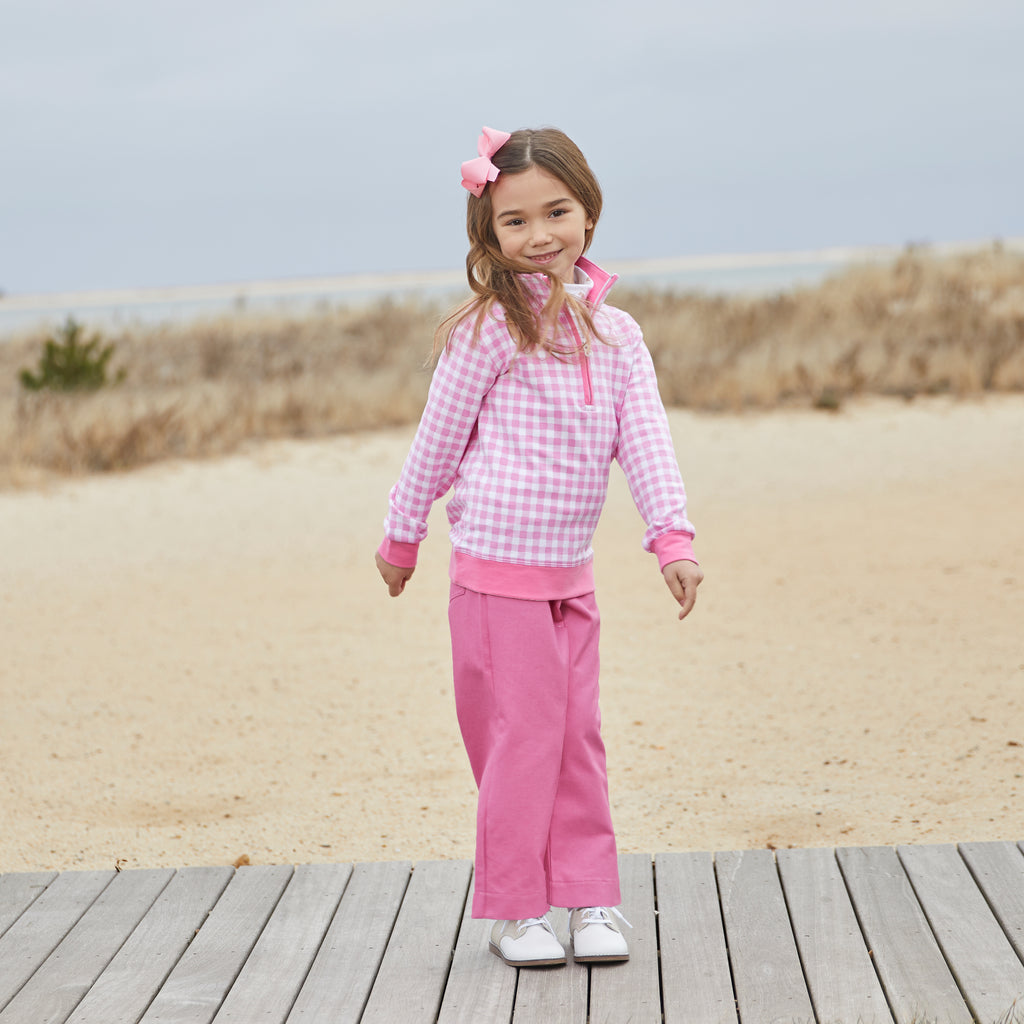 Port Pullover-Watermelon Gingham