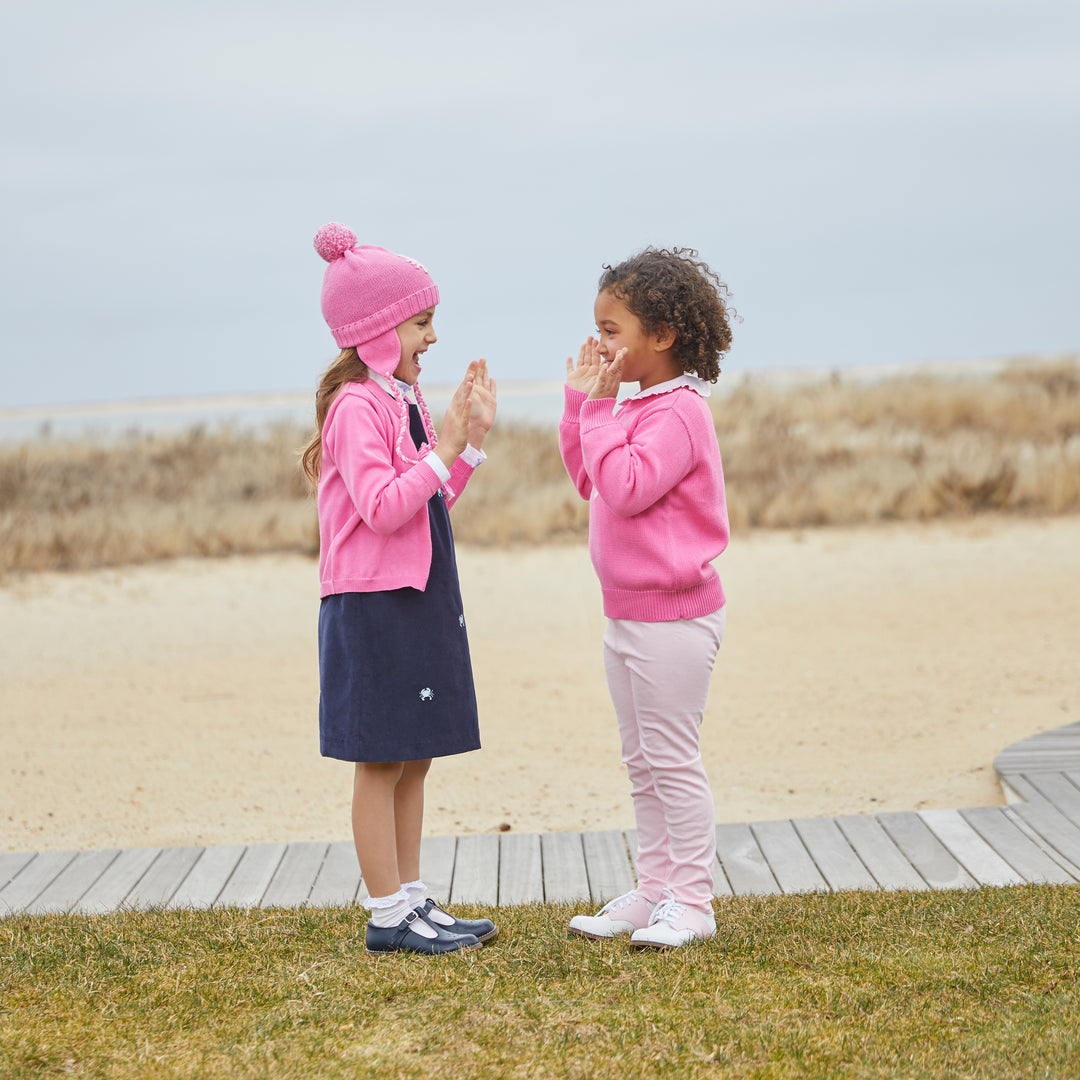 Pima Cotton Cardigan-Watermelon