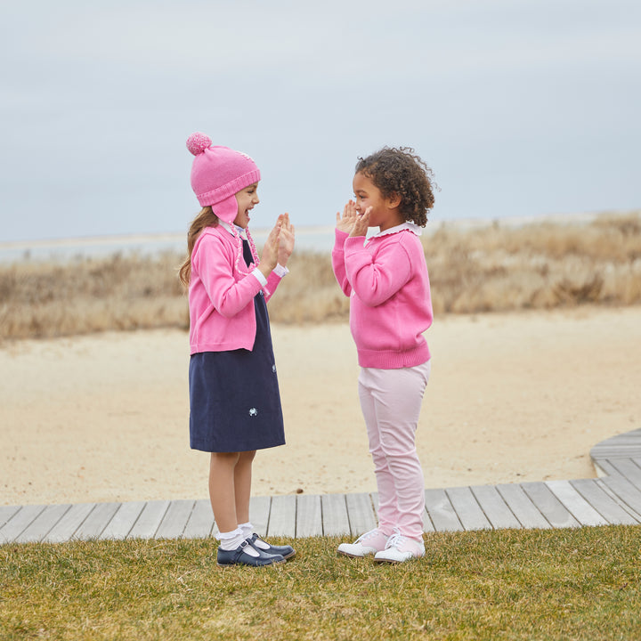 Pima Cotton Cardigan-Watermelon