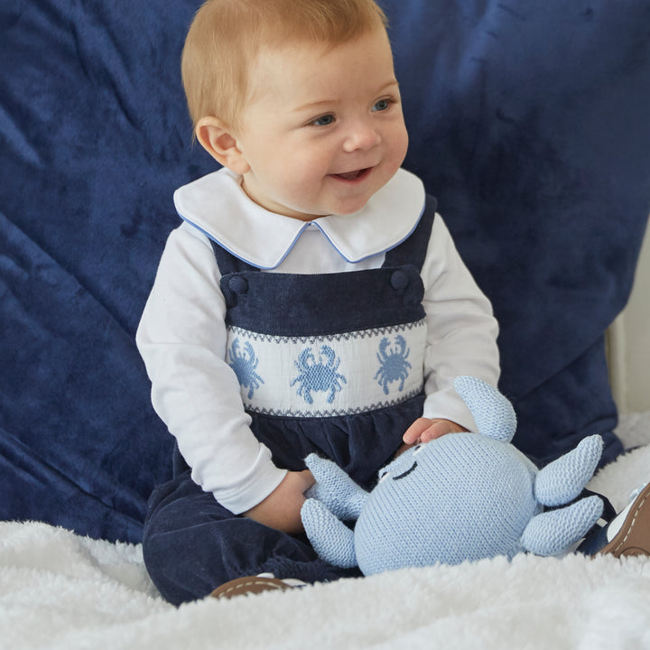 Pima Peter Pan Collar with Cornflower Trim