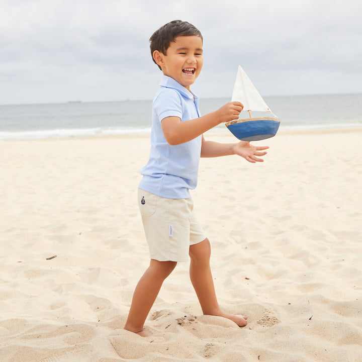 Set Sail Pique Polo-Baby Blue