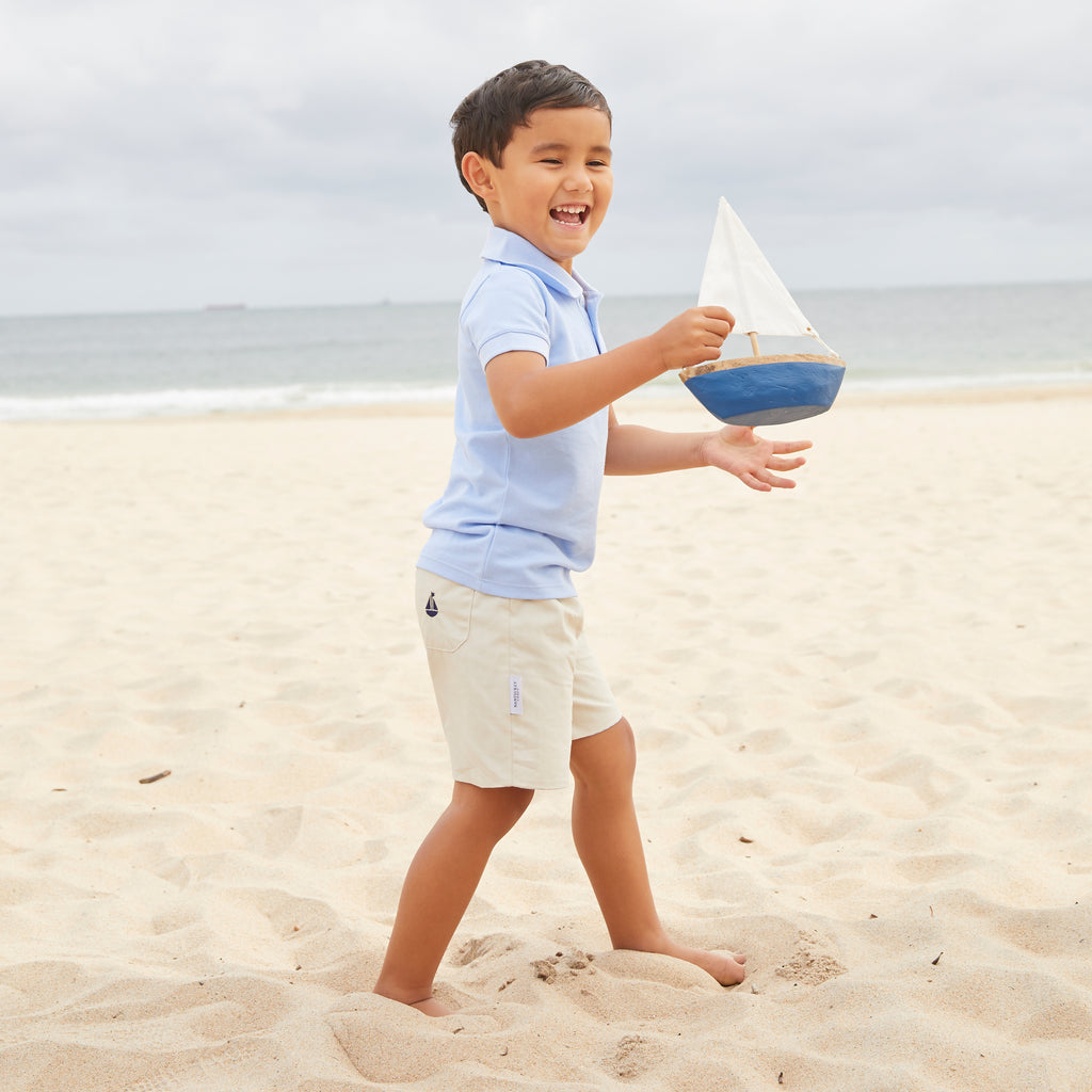 Set Sail Pique Polo-Baby Blue