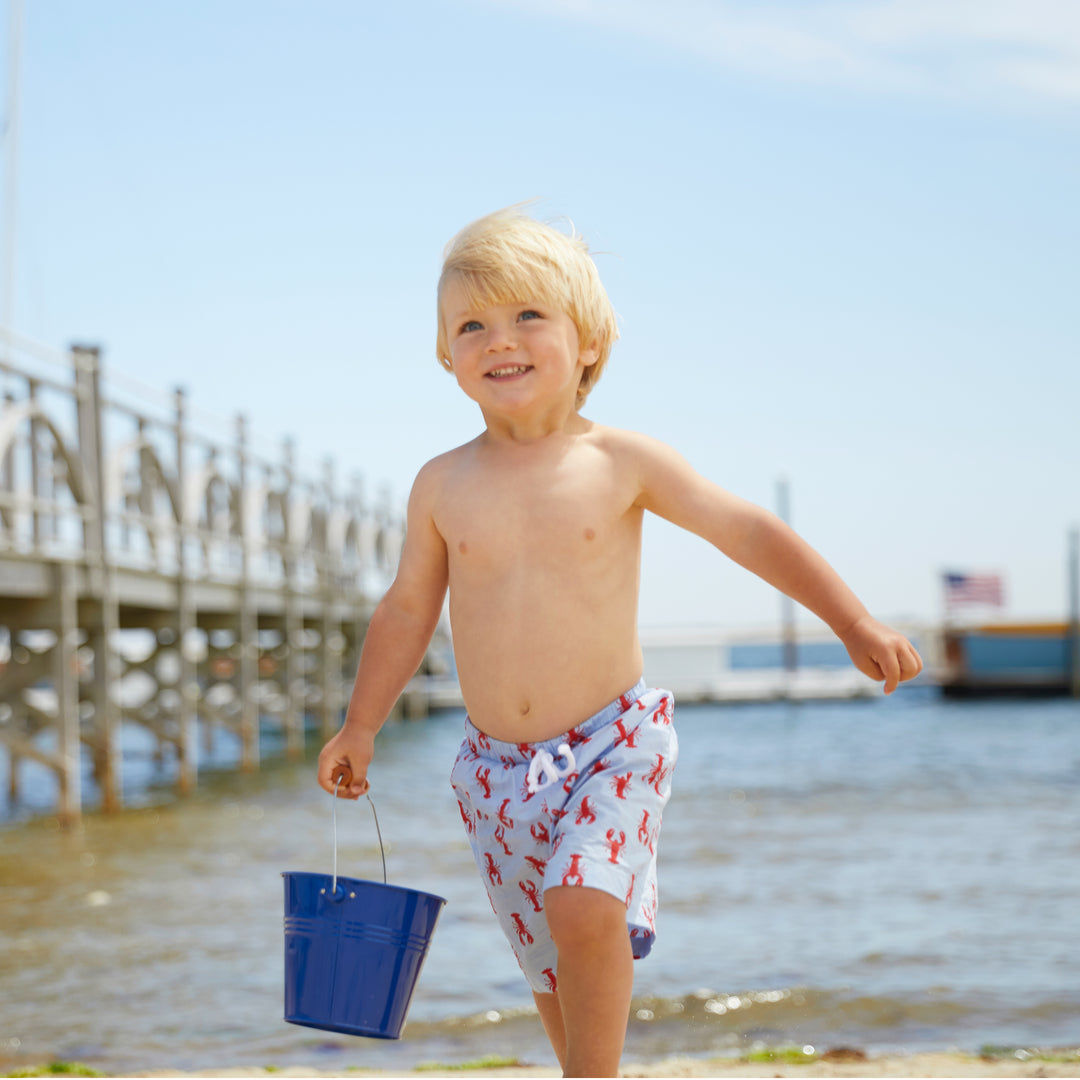 New England Lobster Swim Trunks