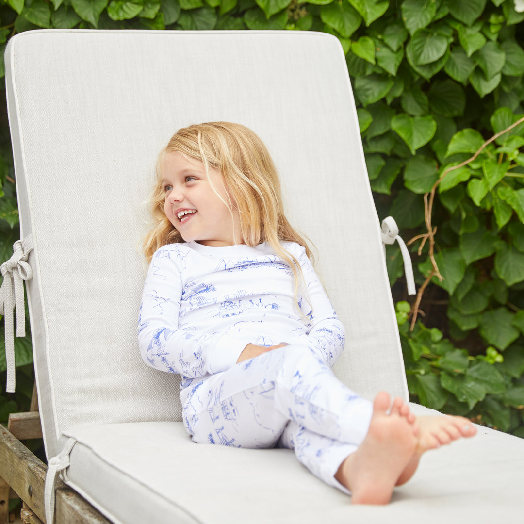 Nantucket Toile Pima Jammies 2-Piece Set