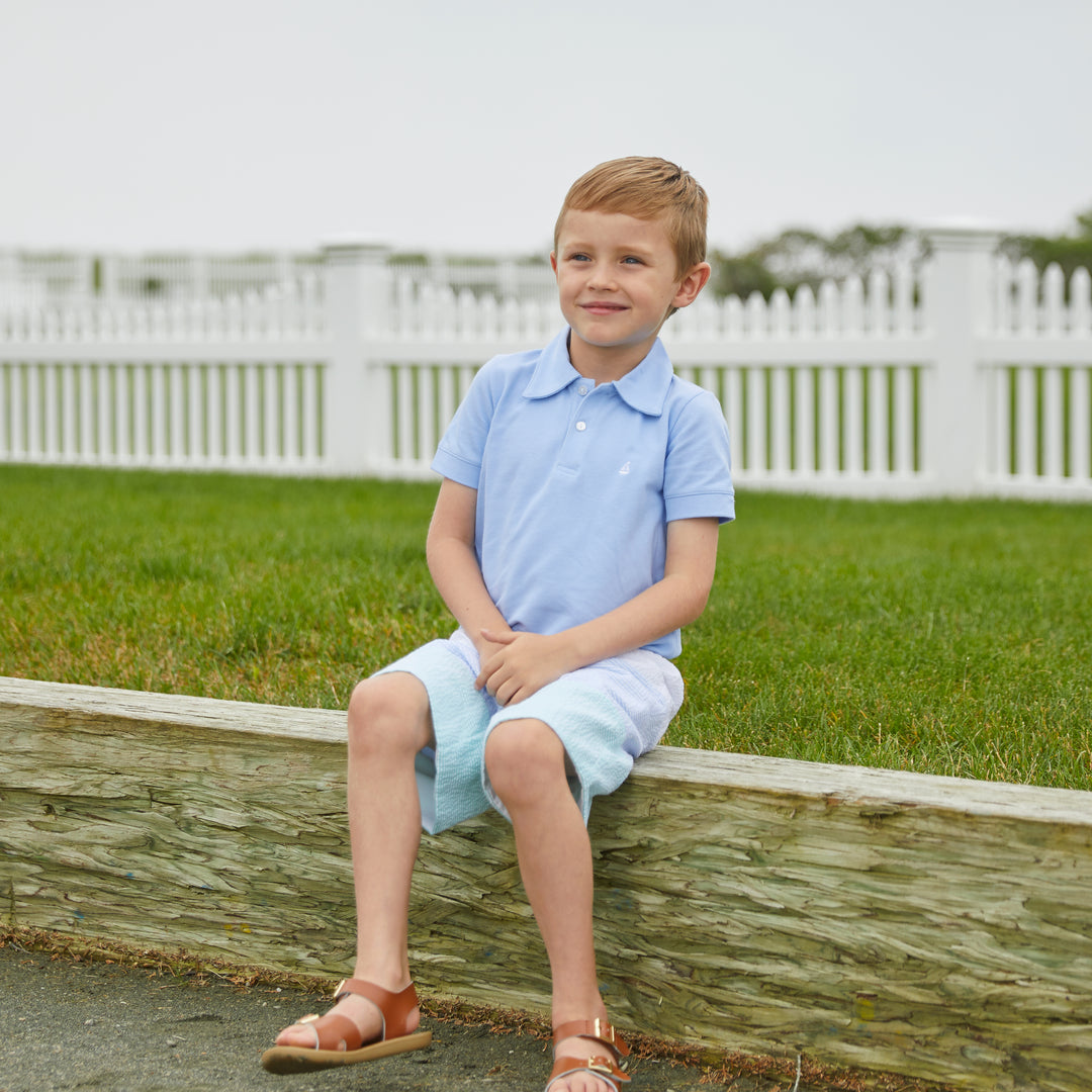 Set Sail Pique Polo-Chatham Bars Blue