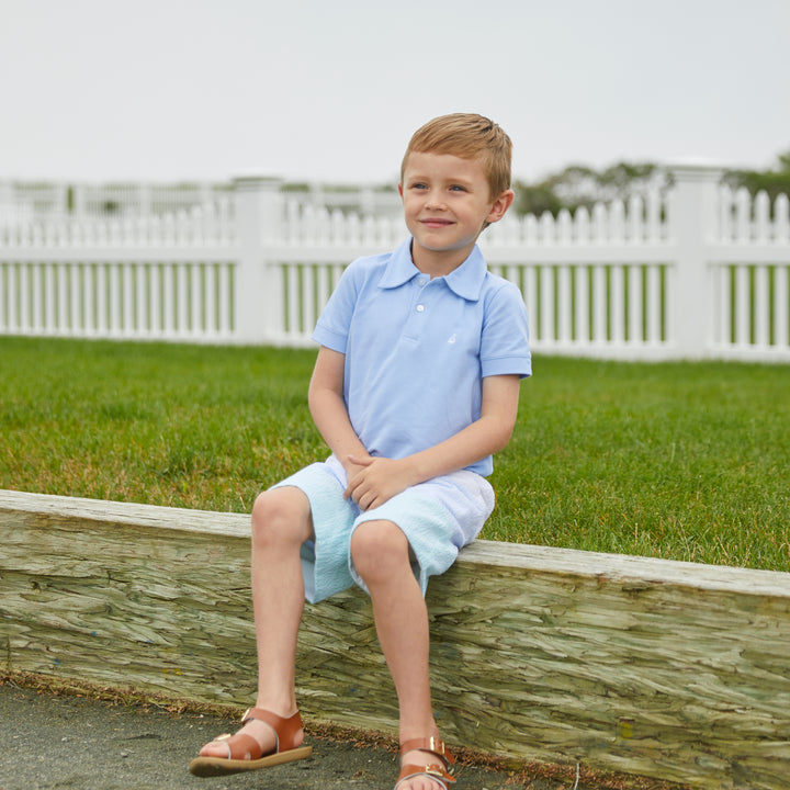Set Sail Pique Polo-Chatham Bars Blue