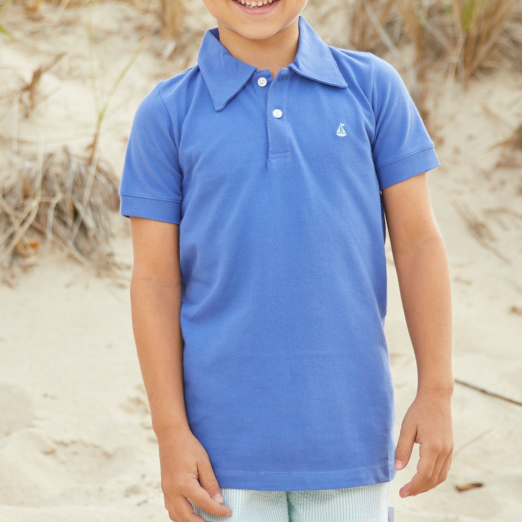 Set Sail Pique Polo-Cobalt