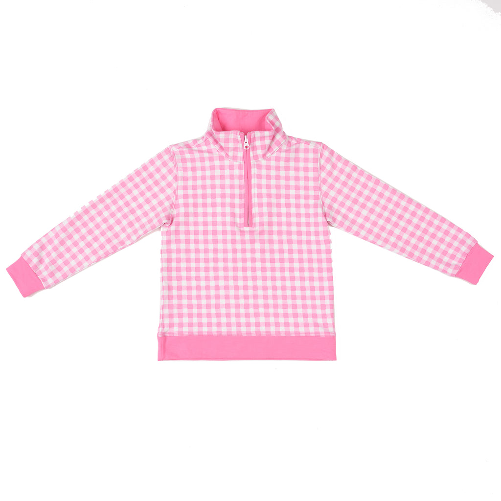 Port Pullover-Watermelon Gingham
