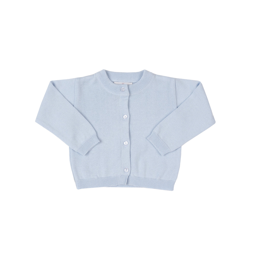 Pima Cotton Cardigan-Chatham Bars Blue